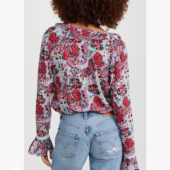 Free People Heat Wave Bodysuit in Rose Garden Combo women's sz small 
Thong - Picture 4 of 16